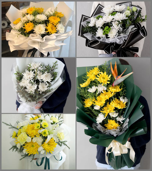 贵州毕节市纳雍县玉龙坝镇街上村白事花束代送